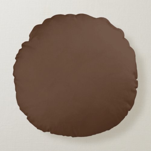Brown Round Pillow