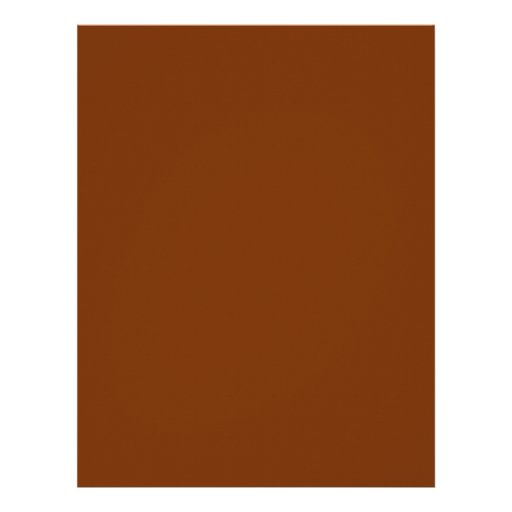 BROWN RUST (solid color) ~ Letterhead | Zazzle