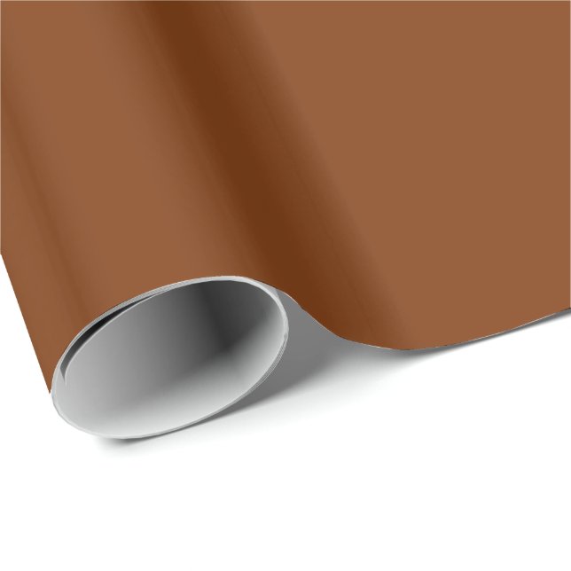 BROWN RUST (solid color) ~ Wrapping Paper (Roll Corner)
