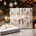 Brown Rustic  Christmas Winter Pine Tree Wrapping Paper<br><div class="desc">Make your child's special day even more extraordinary with our Personalized Children's Wrapping Paper. It's a thoughtful way to show them that the gift inside is just as unique and cherished as they are. Let the excitement of unwrapping a present become a cherished memory with our customizable wrapping paper! Winter...</div>