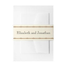 Brown Rustic Country Wedding Belly Bands
