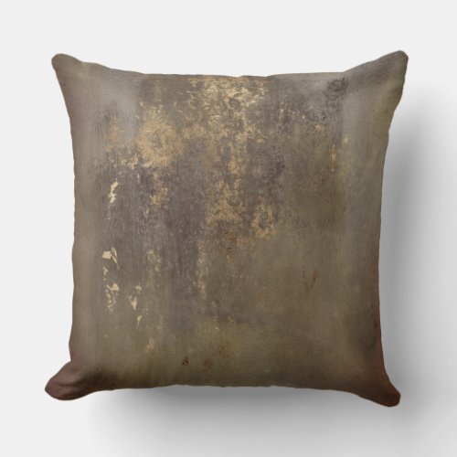 Brown rustic industrial CARGO custom Nr  Throw Pillow