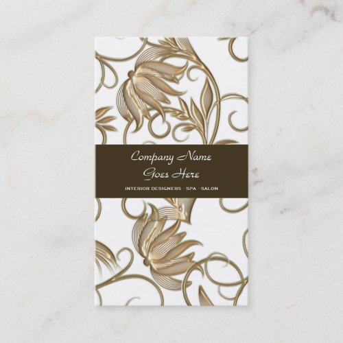 Brown salon spa hair stylist business card template