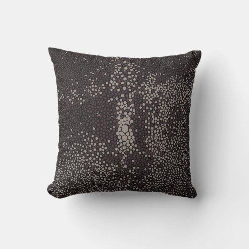 Brown  Sand Shagreen Throw Pillow