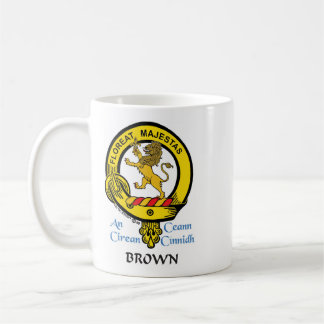 BROWN Scottish Clan Crest Mug