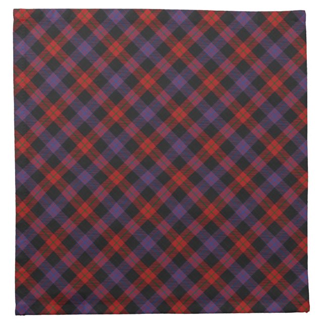 Brown Scottish Clan Tartan Napkins (Front)