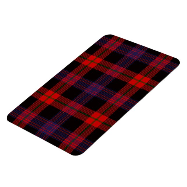 Brown Scottish Clan Tartan Plaid Magnet (Left Side)