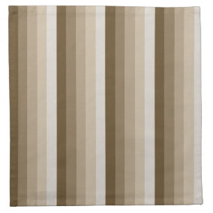 Brown shadow stripes cloth napkin