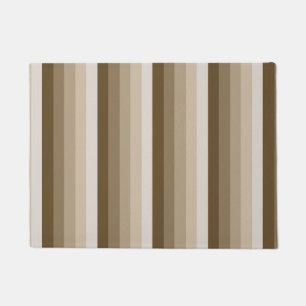 Brown shadow stripes doormat