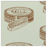 Brown shoe polish tin fabric