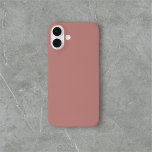Brown Simple Minimalist iPhone 16 Plus Case<br><div class="desc">Simple solid brown color.</div>