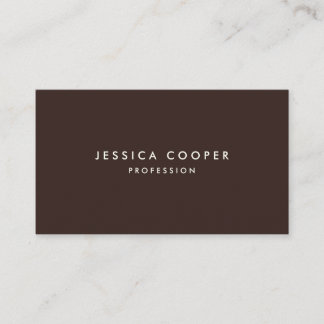 Brown Single Chocolate Business Card