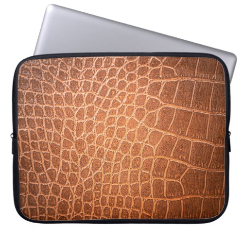 Brown skin leather texture backgroundskinabstract laptop sleeve