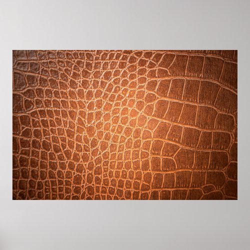 Brown skin leather texture backgroundskinabstract poster