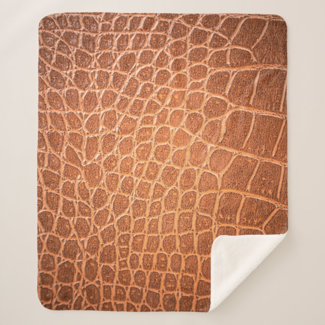 Brown skin leather texture backgroundskin,abstract sherpa blanket (Front)