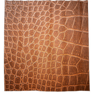 Brown skin leather texture backgroundskin,abstract shower curtain