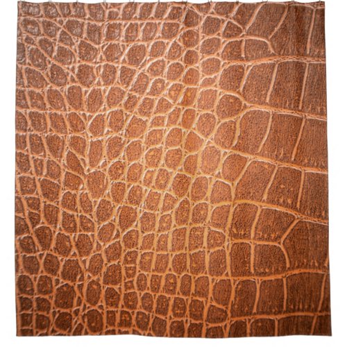 Brown skin leather texture backgroundskinabstract shower curtain