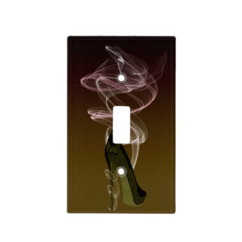 Brown Smoking Stiletto Shoe Light Switch Cover