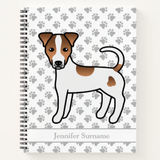 Brown Smooth Coat Parson Russell Terrier &amp; Name Notebook