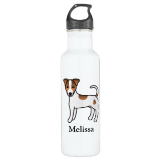 Brown Smooth Coat Parson Russell Terrier &amp; Name Stainless Steel Water Bottle
