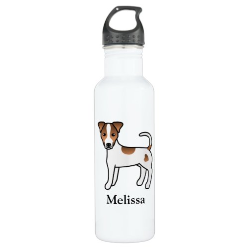 Brown Smooth Coat Parson Russell Terrier  Name Stainless Steel Water Bottle