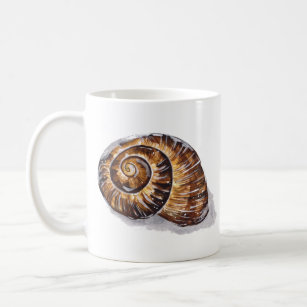 Brown Snail Shell Coffee Mug