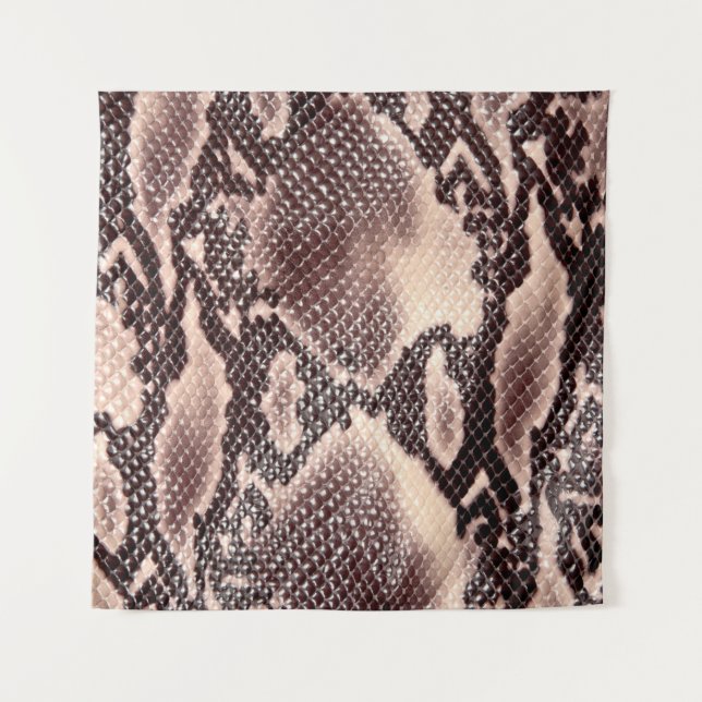 Brown snake leather texture tapestry (Front)