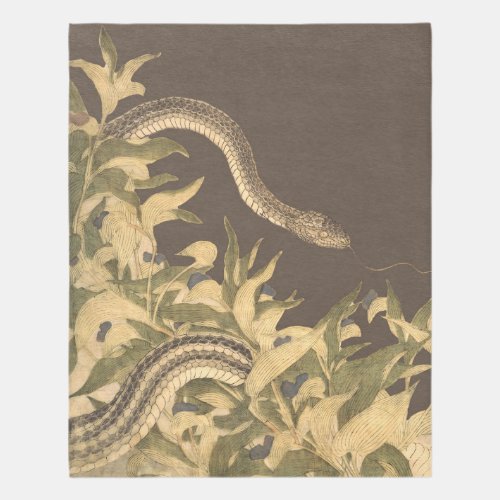 Brown Snake Rug _ Vintage Snake Area Rug Carpet