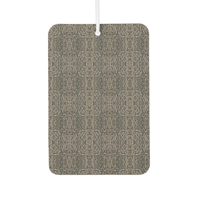brown snake skin pattern | air freshener (Front)