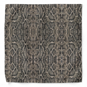 brown snake skin pattern bandana