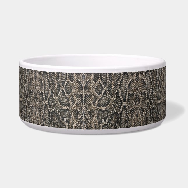 brown snake skin pattern | bowl (Left)