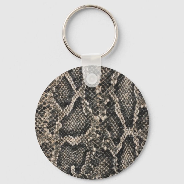 brown SNAKE SKIN pattern | Keychain (Front)