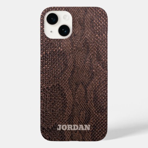 Brown Snakeskin Case_Mate iPhone Case