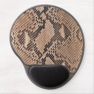 Brown Snakeskin Look Gel Mouse Pad