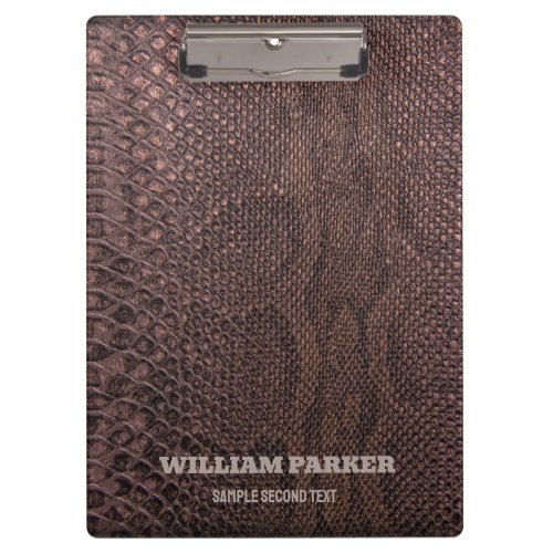 Brown Snakeskin Pattern  Clipboard