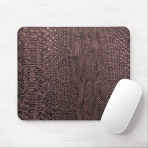 Brown Snakeskin Pattern Mouse Pad