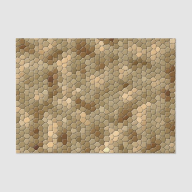 Brown Snakeskin Pattern Tissue Paper (Front)