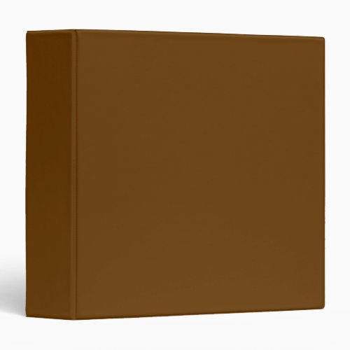 Brown solid color  3 ring binder