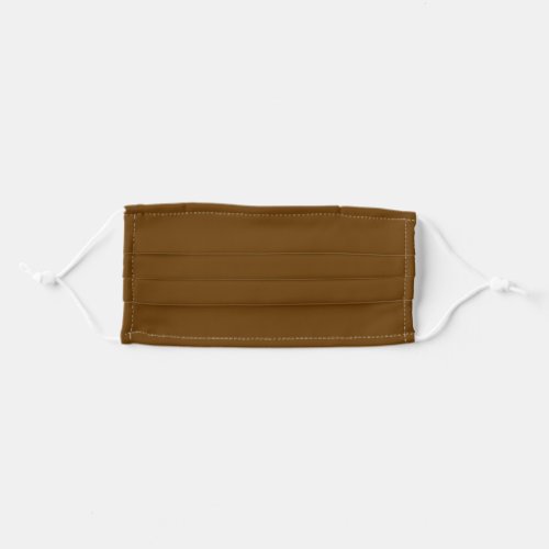 Brown solid color  adult cloth face mask