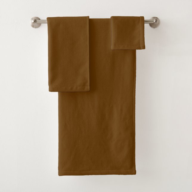 Brown (solid color)  bath towel set (Insitu)