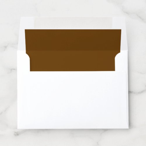Brown solid color  envelope liner