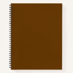 Brown (solid color) notebook