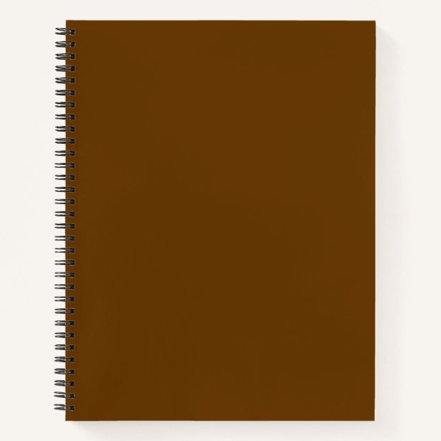 Brown (solid color)  notebook (Front)