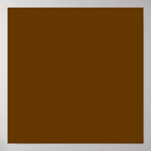 Brown solid color  poster