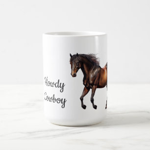 Brown Southwest Horse Coffee Mug