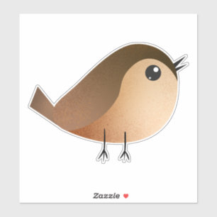 Brown sparrow sticker