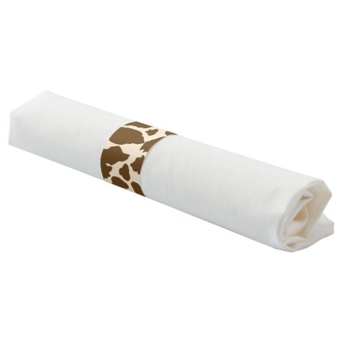 Brown Spots Cow Print Farmer Farm Animals Classy Napkin Bands