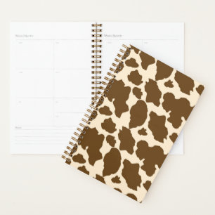 Brown Spots Cow Print Farmer Farm Animals Classy Planner