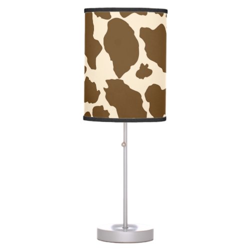 Brown Spots Cow Print Farmer Farm Animals Classy Table Lamp