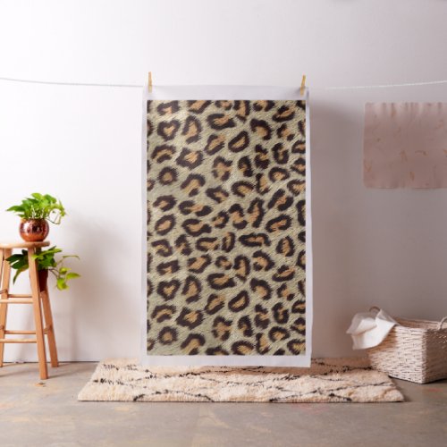 Brown spots leopard pattern fur texture fabric
